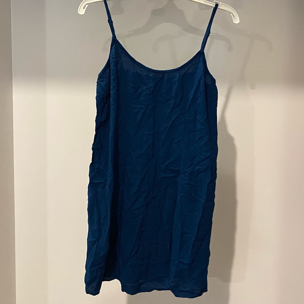 Hollister deep blue long tank